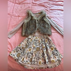 NWT- Girls 3-piece Skirt Set